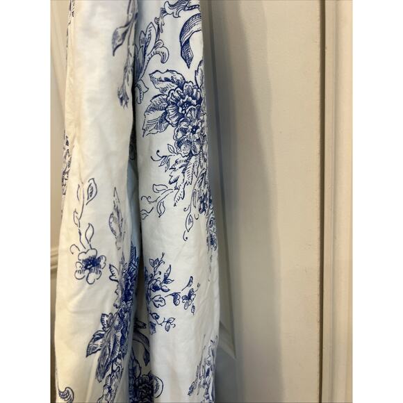 Melange Home Duvet Cover Navy Toile, King Size 80 x 104” 100% Cotton - Picture 5 of 15